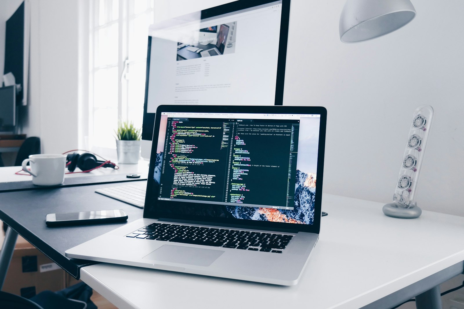 Engineer writing application code